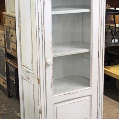 White Distressed One Door over One Drawer Cabinet

Located Inside â€“ auction Estimate $100-$200