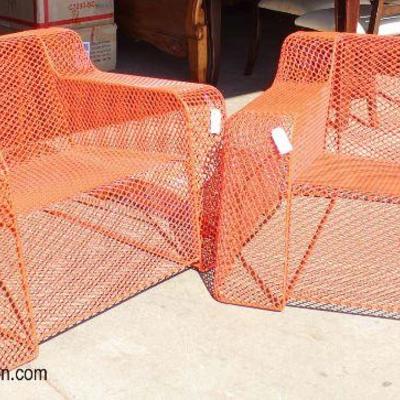  PAIR of Modern Design Wired Custom Made Club Chairs

Auction Estimate $500-$1000 â€“ Located Inside 