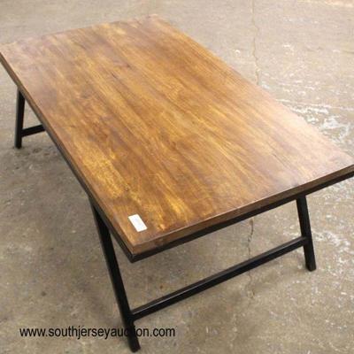 Industrial Style Wood and Iron Coffee Table

Auction Estimate $100-$300 â€“ Located Inside