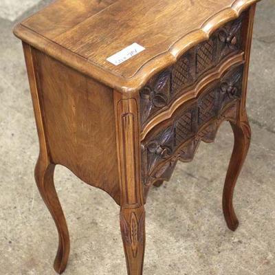 Country French Style Carved 2 Drawer Night Stand

Auction Estimate $50-$100 â€“ Located Inside