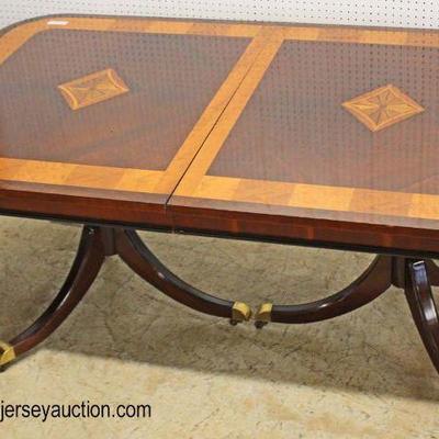 7 Piece Burl Mahogany Banded and Inlaid Dining Room Table with 6 Medalian Back Chairs – Table has 2 Leaves

Auction Estimate $400-$800 –...