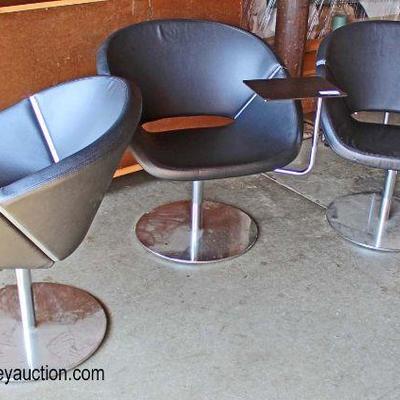  â€” VERY COOL â€”

Modern Design 3 Swivel Club Chairs with attached Swivel Tables for Lap Top or Note Book

Auction Estimate $100-$300...
