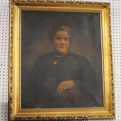 19th Century Oil on Canvas Portrait in Carved Frame

Auction Estimate $200-$400 â€“ Located Inside

 