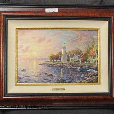 Oil Framed Artwork

â€œThomas Kinkadeâ€ Serenity Cove with Papers

Auction Estimate $100-$200 â€“ Located Inside