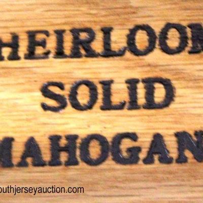 SOLID Mahogany â€œHeirloomâ€ Shell Carved 3 Drawer Bachelor Chest

Auction Estimate $300-$600 â€“ Located Inside

 