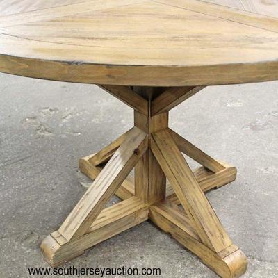 NEW Country Farm Style Rustic Round Breakfast Table

Auction Estimate $200-$400 â€“ Located Inside