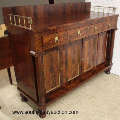 BEAUTIFUL Burl Mahogany Empire Buffet with Gallery in Very Good Condition circa 1840â€™s-1860â€™s

Auction Estimate $400-$800 â€“...