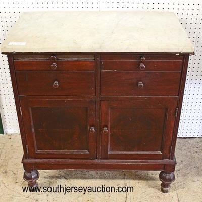 ANTIQUE Marble Top Dental Work Cabinet with Original Porcelain Inserts

Auction Estimate $200-$400 – Located Inside

 