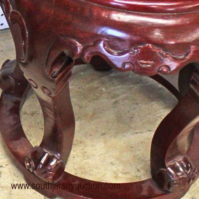PAIR of SOLID Hardwood Asian Plant Stands

Auction Estimate $100-$300 â€“ Located Inside