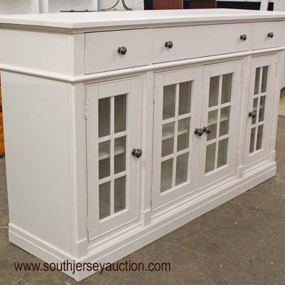  NEW White Contemporary 4 Door 3 Drawer Buffet

Auction Estimate $200-$400 â€“ Located Inside 