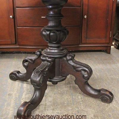  ANTIQUE Mahogany Victorian Carved Base Round Poker Table

Auction Estimate $200-$400 â€“ Located Inside 
