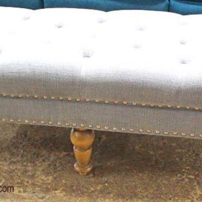 PAIR of NEW Button Tufted End of the Bed Benches

Auction Estimate $200-400 â€“ Located Inside