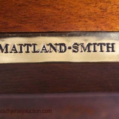 IMG_7198 auction IMG_7199 auction

BEAUTIFUL â€œMaitland Smith Furnitureâ€ 3 Part Burl Mahogany Banded Leather Top Partners Desk â€“...