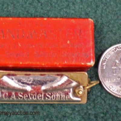 Working Salesman Sample â€œLittle Bandmaster Registered Trade Mark C.A. Seydel Sohne Saxonyâ€ Made in Germany Miniature Harmonica in the...