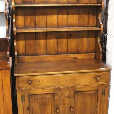  Antique Style Pine Step Back Pewter Cupboard

Auction Estimate $300-$600 â€“ Located Inside 