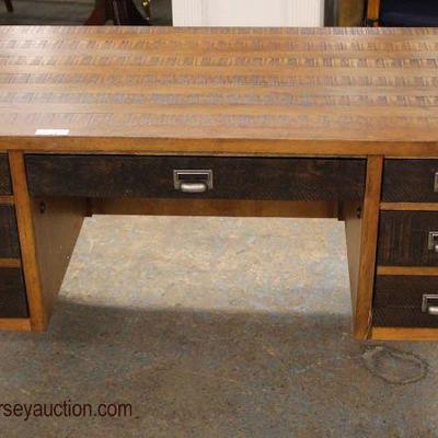 NEW â€œMartin Furnitureâ€ 7 Drawer Contemporary Country Rustic Style Executor Desk with Tag

Auction Estimate $200-$400 â€“ Located Inside