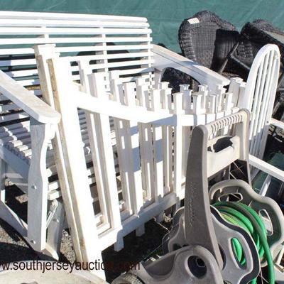  Selection of Wood Glider, (2) Piece Corner Garden Fence, Outdoor Furniture and much much more

Auction Estimate $20-$100 â€“ Located...