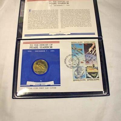  First Day Cover of â€œTo the Heroes of Pearl Harborâ€

Auction Estimate $5-$10 â€“ Located Glassware 