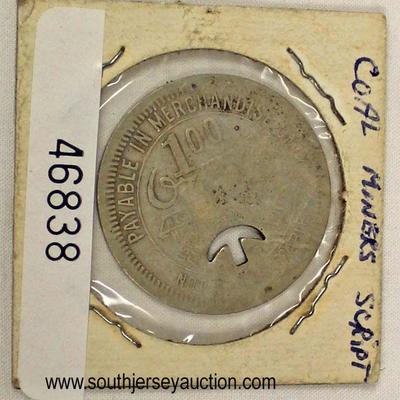  Coal Miners Script

Auction Estimate $10-$20 â€“ Located Inside 