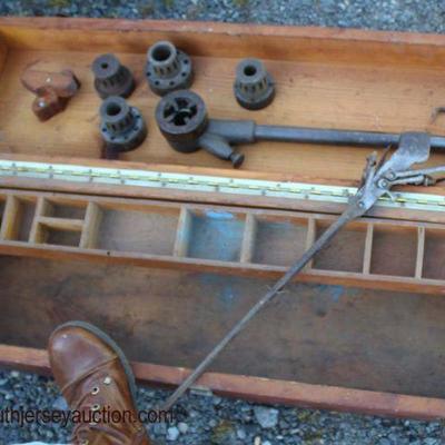  Assortment of Primitive Wood Tool Boxes

â€œBlack and Deckerâ€ and Other

Auction Estimate $20-$100 â€“ Located Inside 