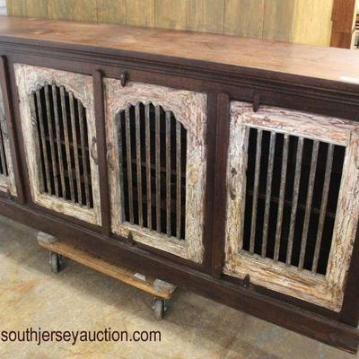  Large â€œMazor Master Piecesâ€ Decorator 4 Door Credenza

Auction Estimate $200-$400 â€“ Located Inside 