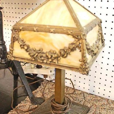  Selection of ANTIQUE Leaded Glass,  Panel and Other Lamps some signed including â€œMillerâ€

Auction Estimate $300-$600 â€“ Located...