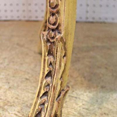  French Painted Frame and Carved Highly Inlaid Banded Rosewood Top Parlor Table

Auction Estimate $200-$400 â€“ Located Inside 