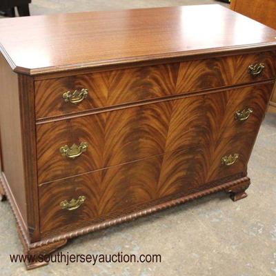  Burl Mahogany Bracket Foot 3 Drawer Low Chest

Auction Estimate $100-$300 â€“ Located Inside 