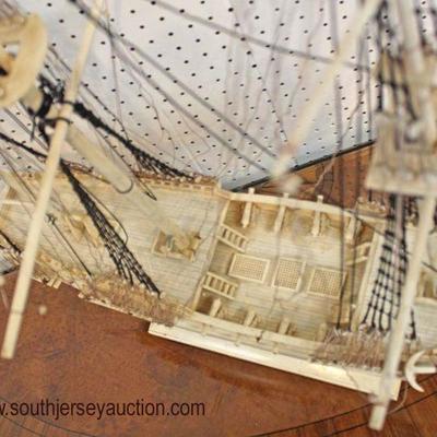  Hand Crafted 19th Century Heavily Carved Sail Boat

Auction Estimate $2000-$4000 â€“ Located Inside 