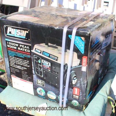  â€œPulsarâ€ 1200W Peak 900W 2-Stroke Power Generator in Box

Auction Estimate $100-$200 â€“ Located Field 