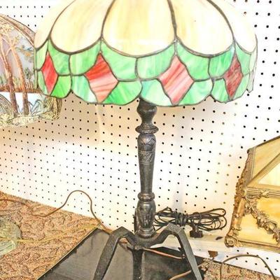  Selection of ANTIQUE Leaded Glass,  Panel and Other Lamps some signed including â€œMillerâ€

Auction Estimate $300-$600 â€“ Located...
