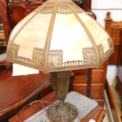  Selection of ANTIQUE Leaded Glass,  Panel and Other Lamps some signed including â€œMillerâ€

Auction Estimate $300-$600 â€“ Located...