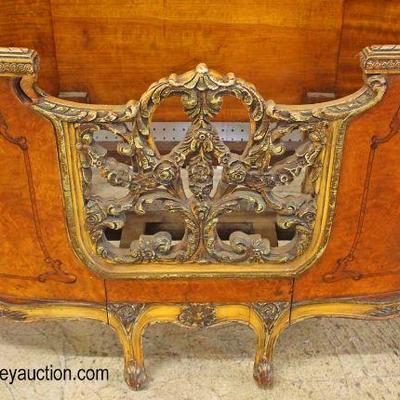  PAIR of BEAUTIFUL Burl Walnut Inlaid Pierce Carved French Style High Back Twin Beds

Auction Estimate $300-$600 â€“ Located Inside 