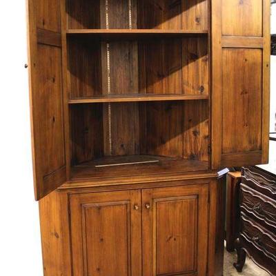  Country Pine 2 Piece â€œWilliam Draper Cabinet Makerâ€ 4 Door Corner Cabinet with Panel Front Doors

Auction Estimate $300-$600 â€“...