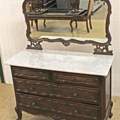 ANTIQUE Country French Marble Top Dresser with Mirror

Auction Estimate $300-$600 â€“ Located Inside