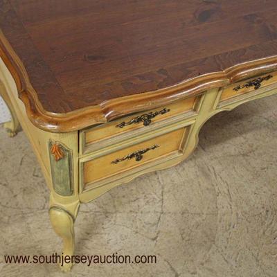  Paint Decorated Natural Pine Top Decorator Executive Desk

Auction Estimate $200-$400 â€“ Located Inside 