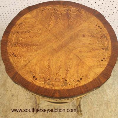  French Painted Frame and Carved Highly Inlaid Banded Rosewood Top Parlor Table

Auction Estimate $200-$400 â€“ Located Inside 