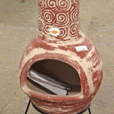  NEW Chiminea on Metal Stand

Auction Estimate $100-$300 â€“ Located Inside 