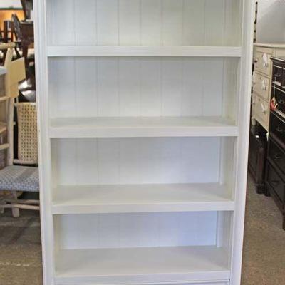 NEW PAIR of White 2 Drawer Open Front Contemporary Bookcases

Auction Estimate $200-$400 â€“ Located Inside