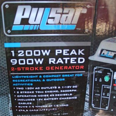  â€œPulsarâ€ 1200W Peak 900W 2-Stroke Power Generator in Box

Auction Estimate $100-$200 â€“ Located Field 