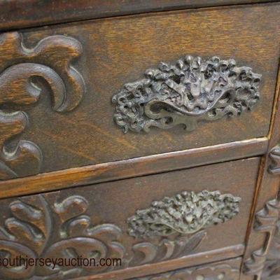  ANTIQUE VERY IMPRESIVE Oak Monumental Highly Carved Sideboard China all Original Finish, Original Hardware in Original Found Condition...