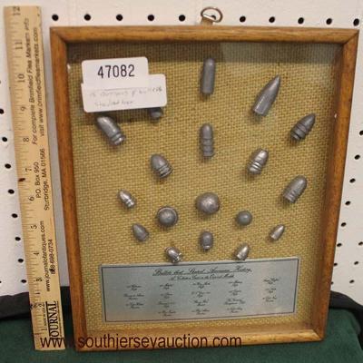  Framed Bullets that Shaped American History

A Collection Cast in the Original Moulds

Auction Estimate $50-$100 â€“ Located Glassware 