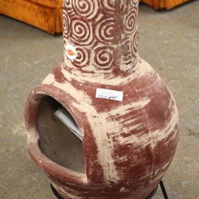  NEW Chiminea on Metal Stand

Auction Estimate $100-$300 â€“ Located Inside 