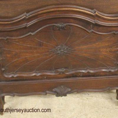 PAIR of ANTIQUE Country French Carved Twin Beds with Rails

Auction Estimate $200-$400 â€“ Located Inside

 