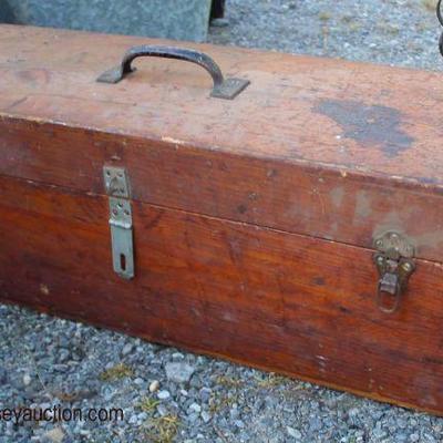  Assortment of Primitive Wood Tool Boxes

â€œBlack and Deckerâ€ and Other

Auction Estimate $20-$100 â€“ Located Inside 