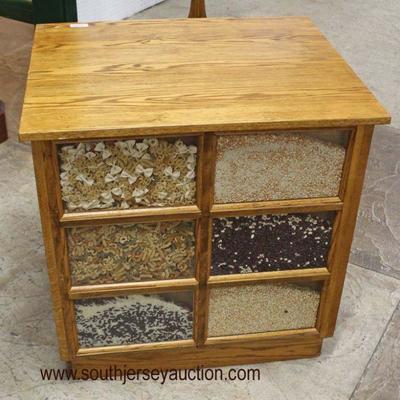  Oak 6 Drawer Panel Side Bean Store Front Display Cabinet

Auction Estimate $200-$400 â€“ Located Inside 