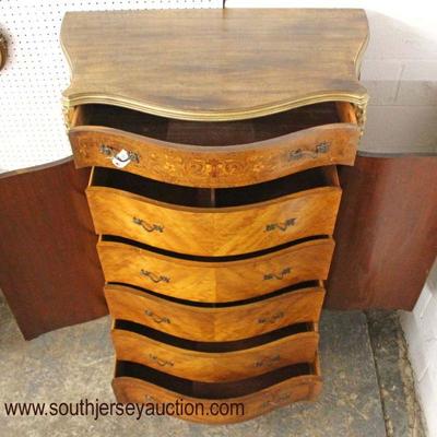  BEAUTIFUL Satinwood Burl French High Chest, Low Chest and Night Stand

High Chest has all Fitted Interior from Rockford Furniture

Maybe...