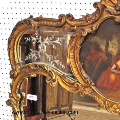  ANTIQUE French Mirror with Oil Painting

Auction Estimate $200-$400 â€“ Located Inside 
