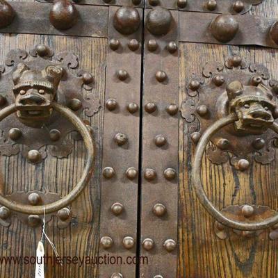  FANTASTIC Antique Style Asian 2 Door Cabinet with Highly Ornate Iron Foo Dog Handles and Lock

Auction Estimate $300-$600 â€“ Located...