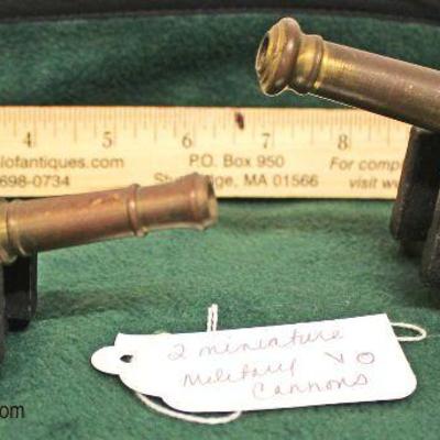  2 Miniature Military Cannons

Auction Estimate $50-$100 â€“ Located Inside 
